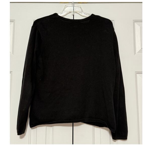 Vintage Talbots Black Cardigan Sweater Set, Size XL - Picture 2 of 7